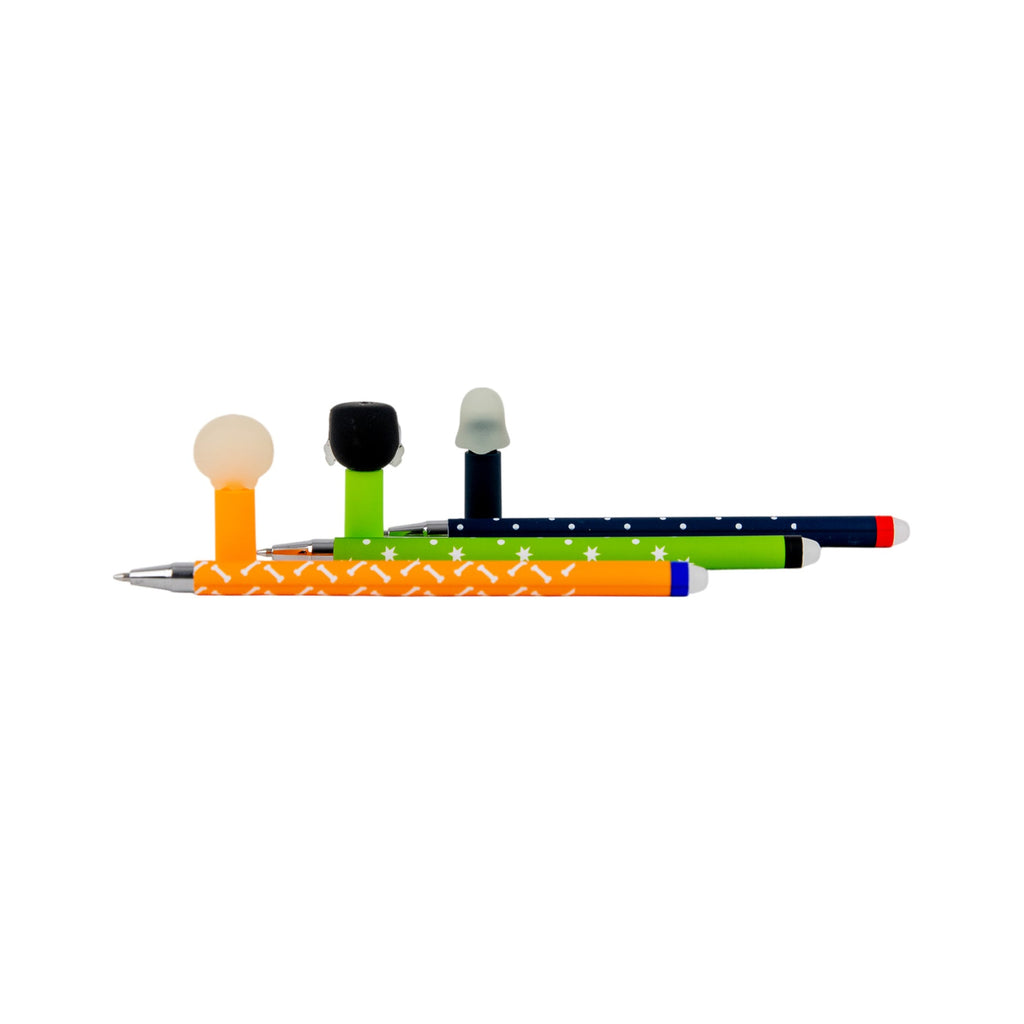 Conjunto de 3 canetas apagáveis Bo-Bo - Glow in the dark