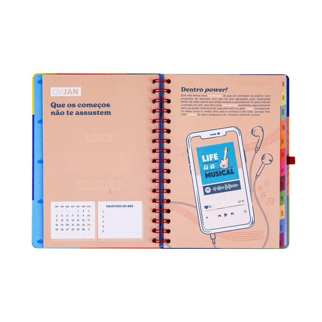Agenda Semanal 2027 No meu mundo - Mr.Wonderful