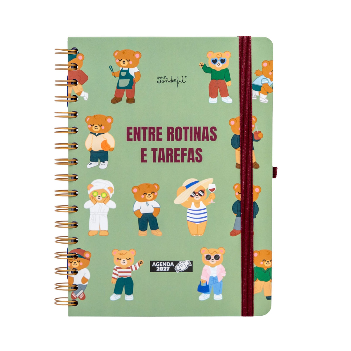 Agenda Semanal 2027 Entre Rotinas e Tarefas - Mr.Wonderful