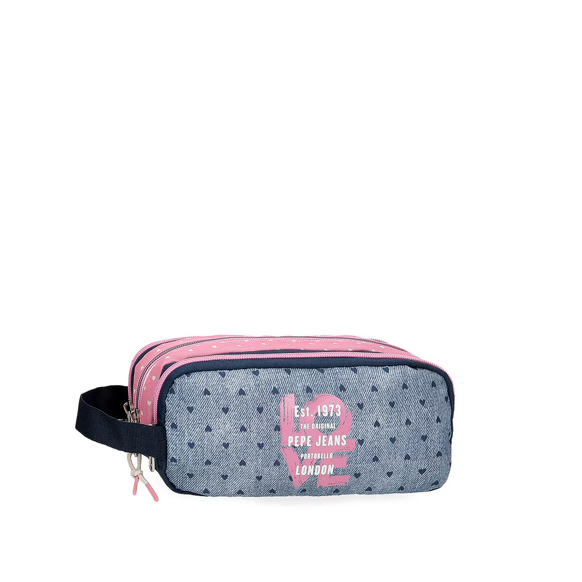 Porta-Lápis Triplo Noni Denim - Pepe Jeans