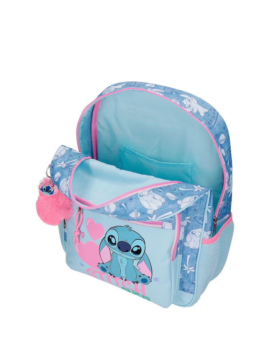 Mochila 38cm Stitch Hearts