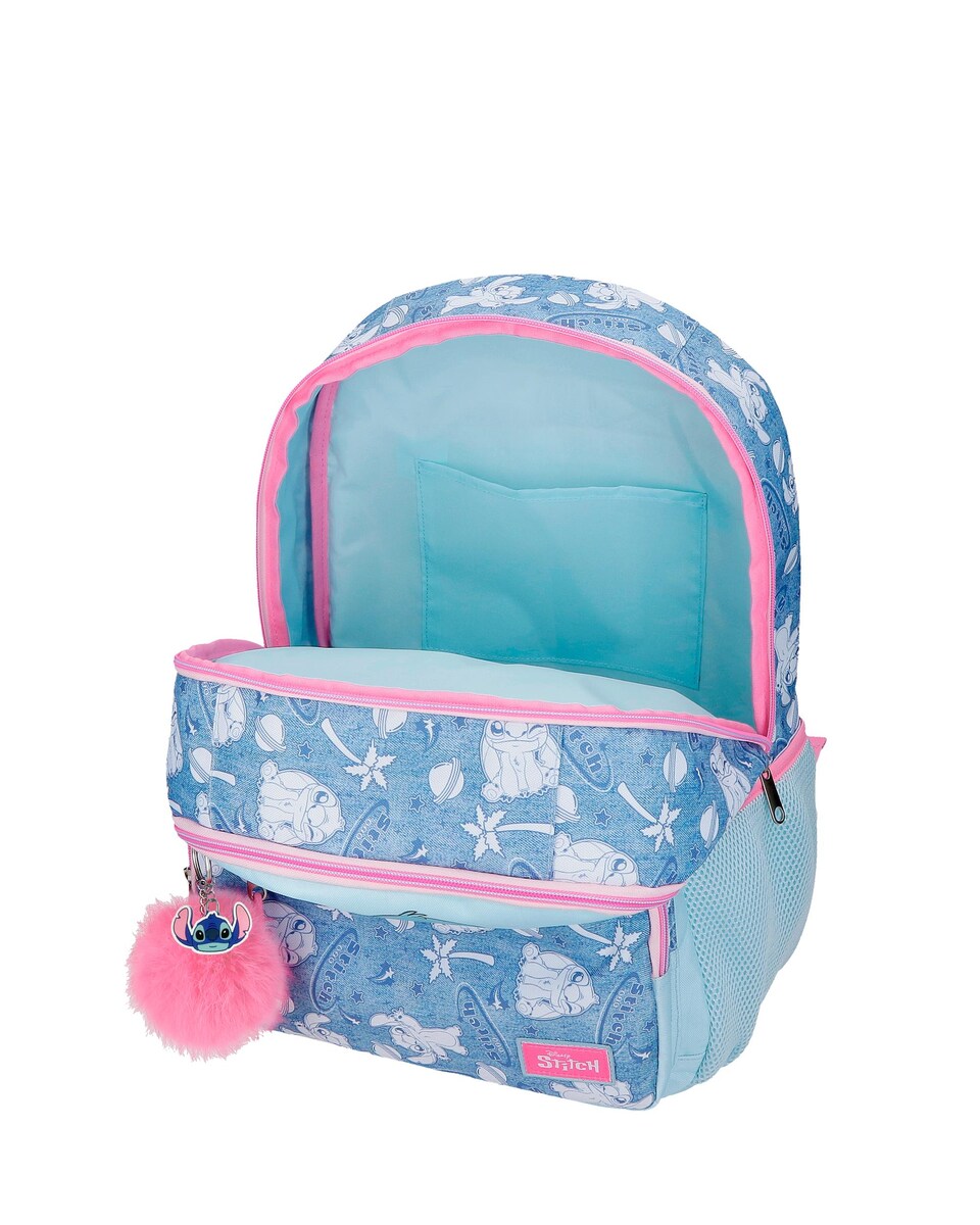Mochila 44cm Stitch Hearts