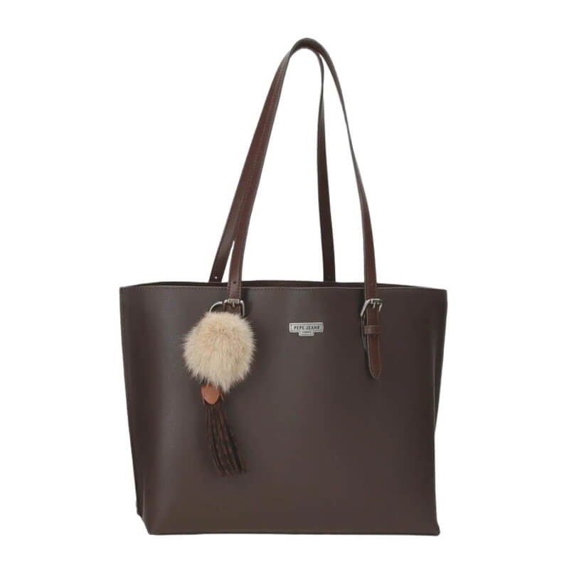Bolsa de Ombro Margaret Castanho - Pepe Jeans
