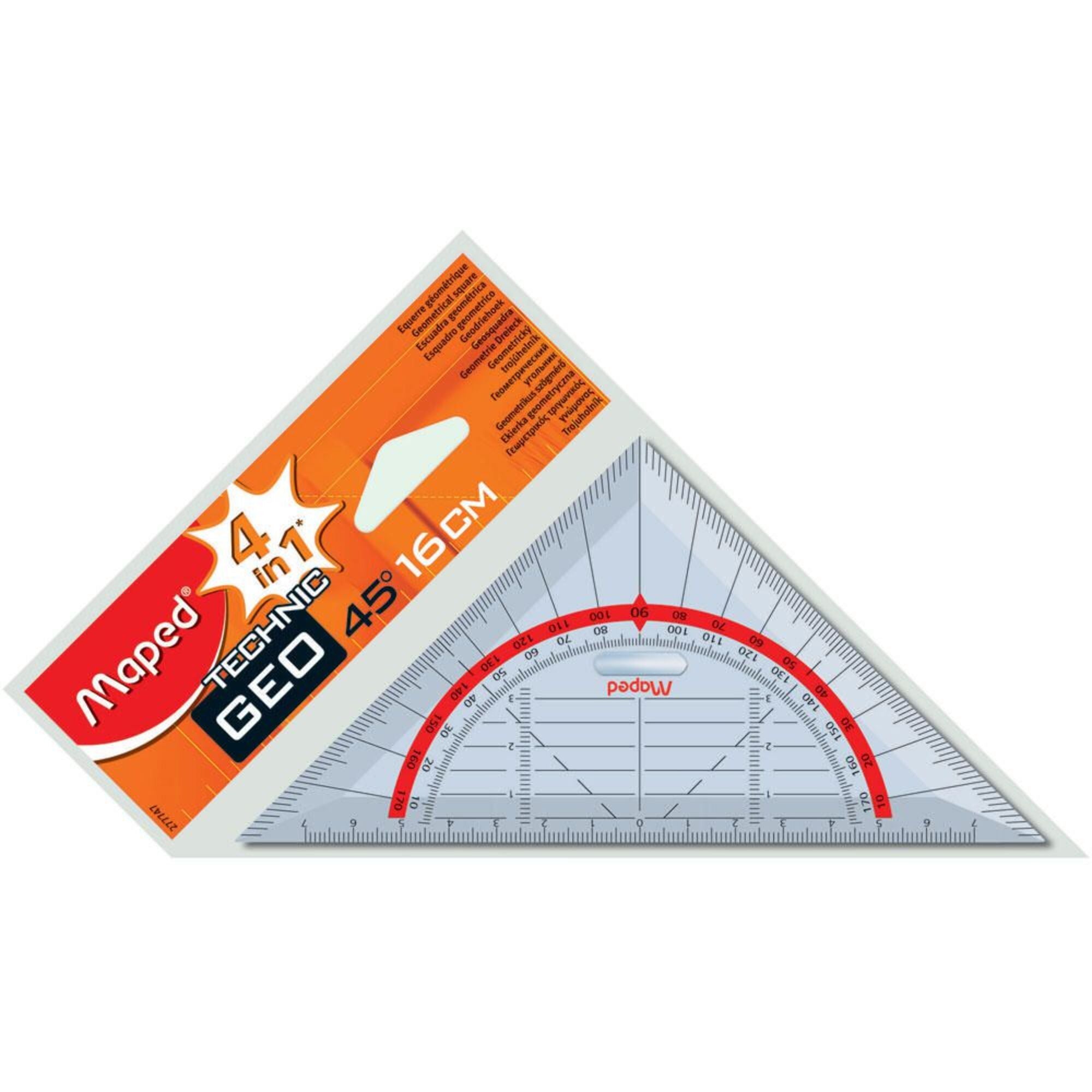 Maped Esquadro Technic Geo  - 45º, 16 cm