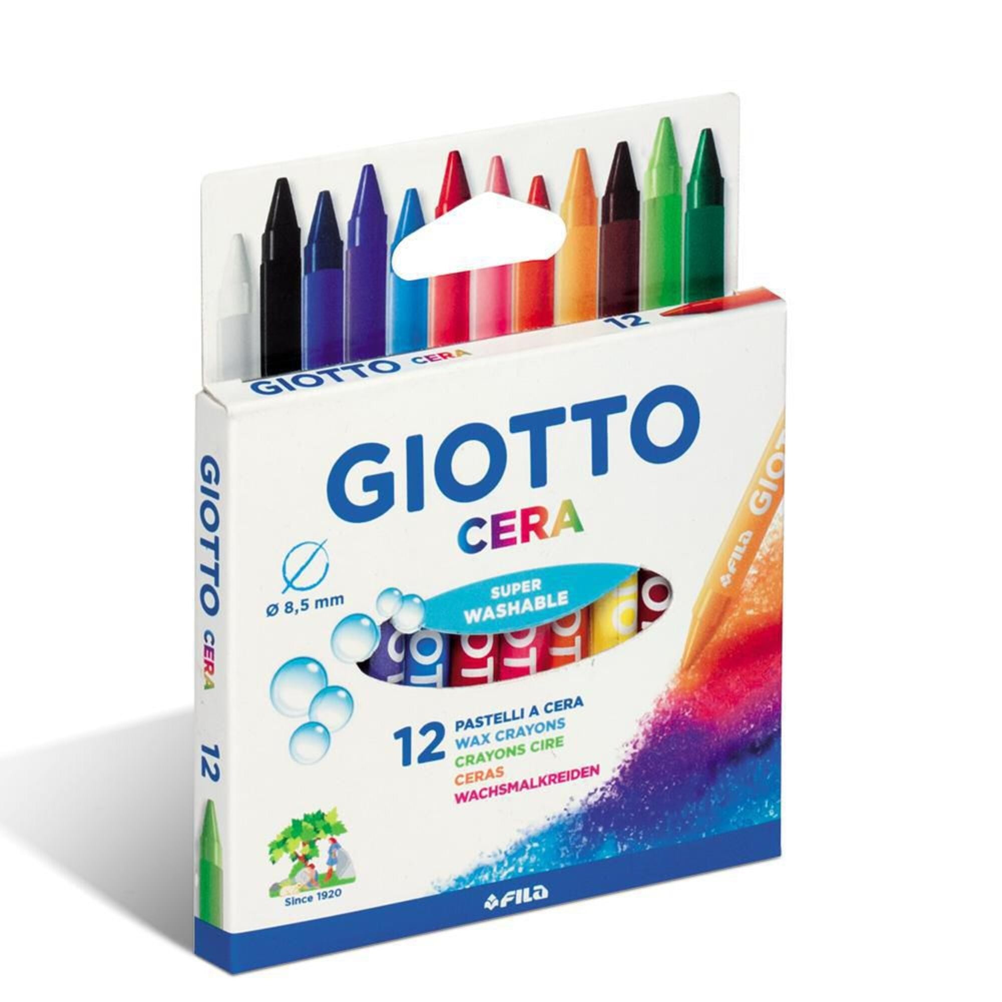 GIOTTO Lápis de Cera - 12 Unidades