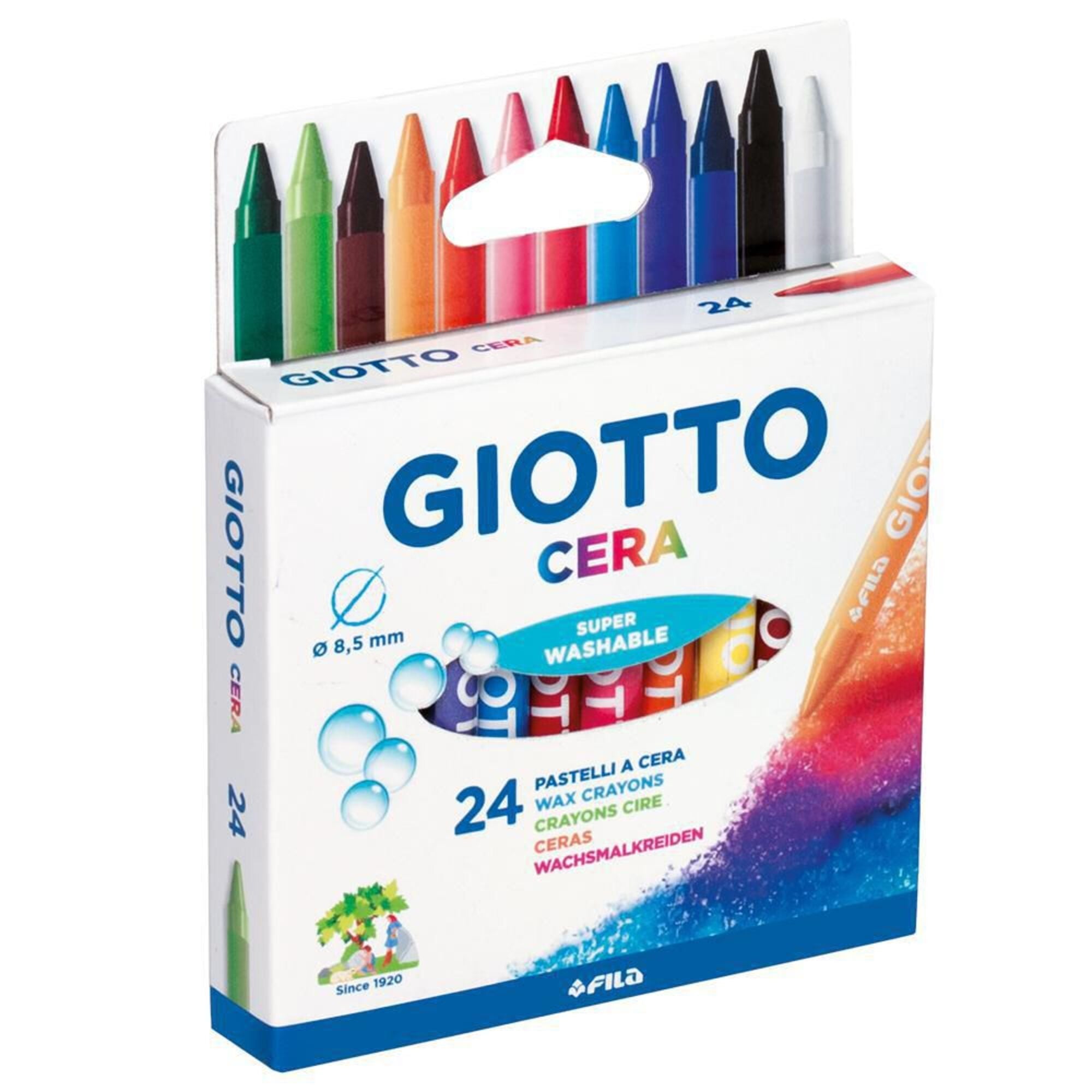GIOTTO Lápis de Cera - 24 Unidades