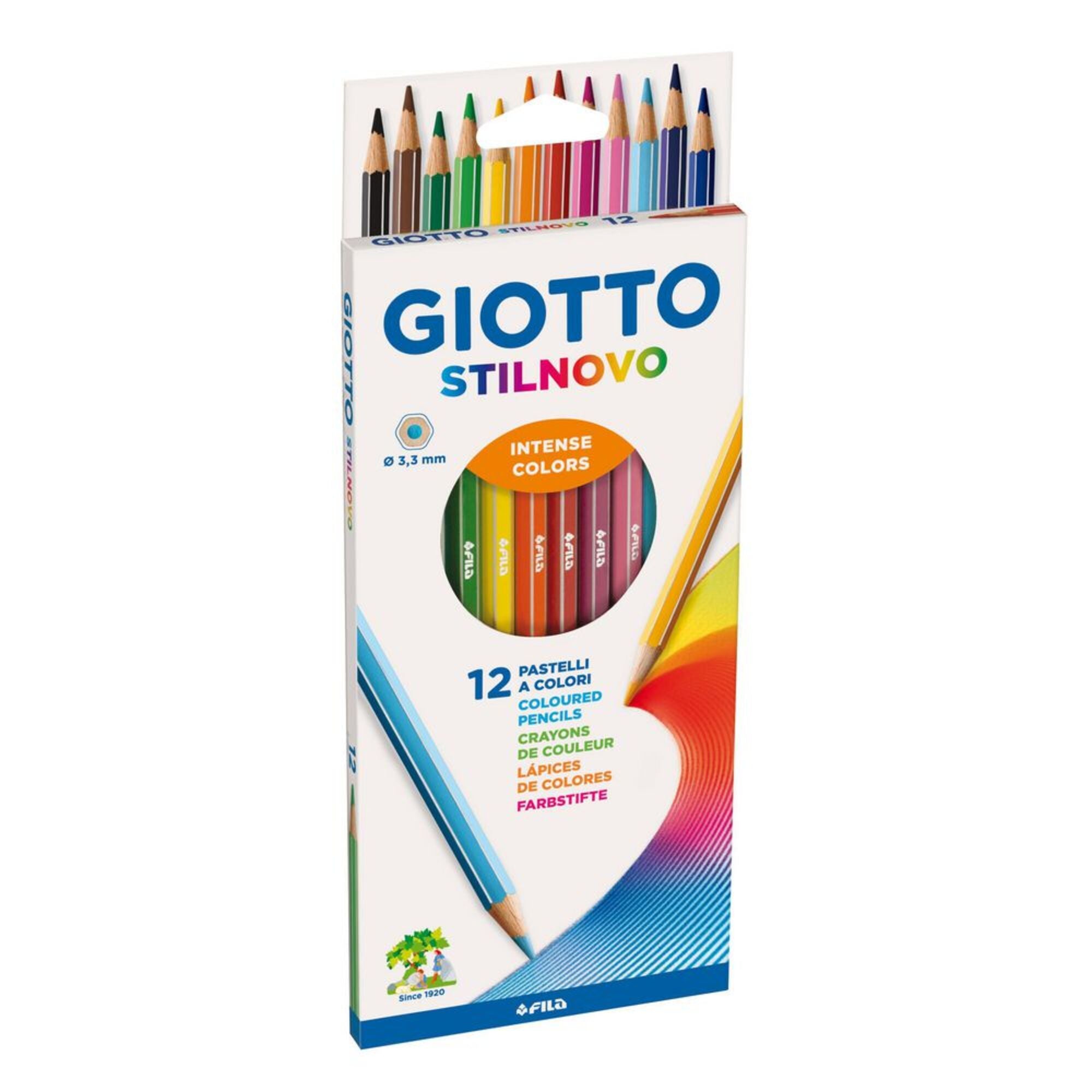 GIOTTO Lápis de Cor Stillnovo - 12 Cores