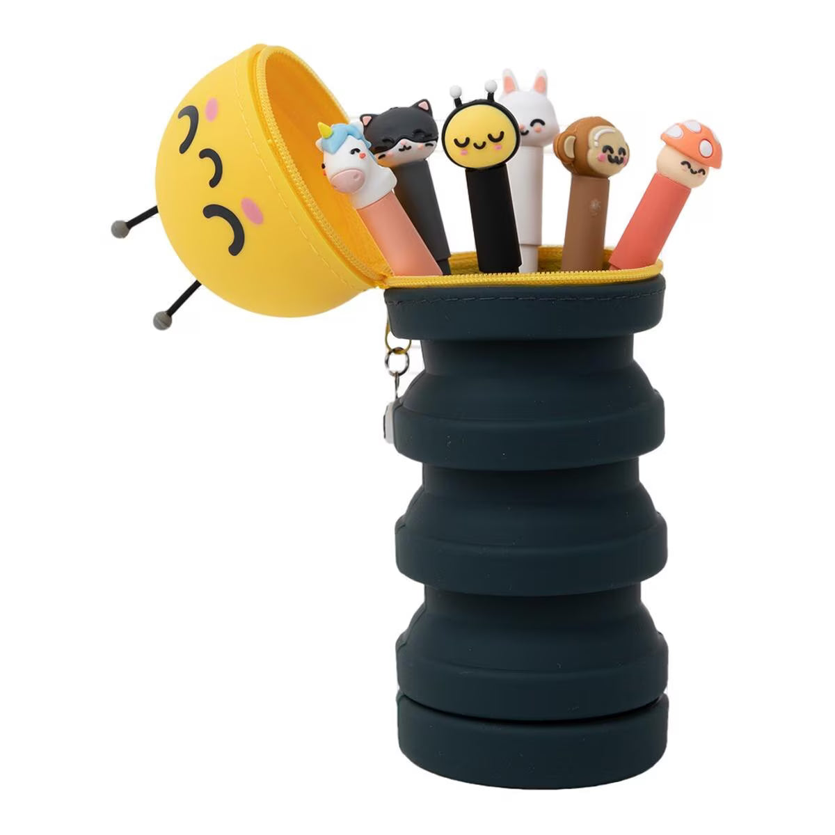 Estojo Silicone + 6 Canetas Apagáveis - Mr.Wonderful