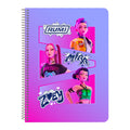 Caderno A4 80 Folhas K-Pop Demon Hunters - Quadriculado