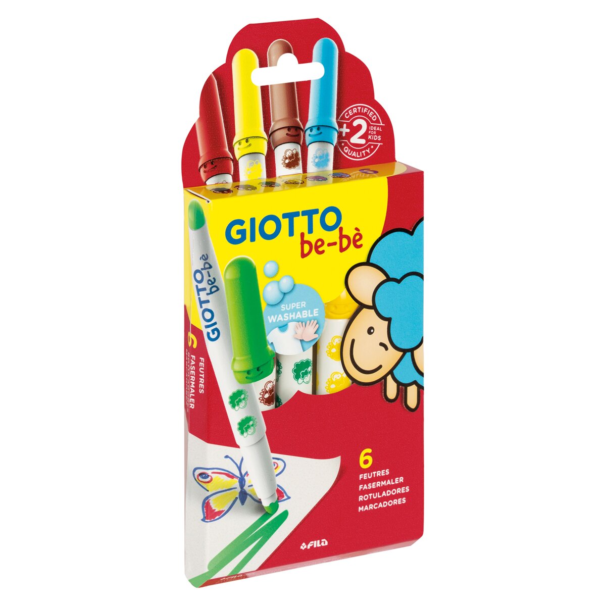 GIOTTO Marcadores be-be - Conjunto de 6
