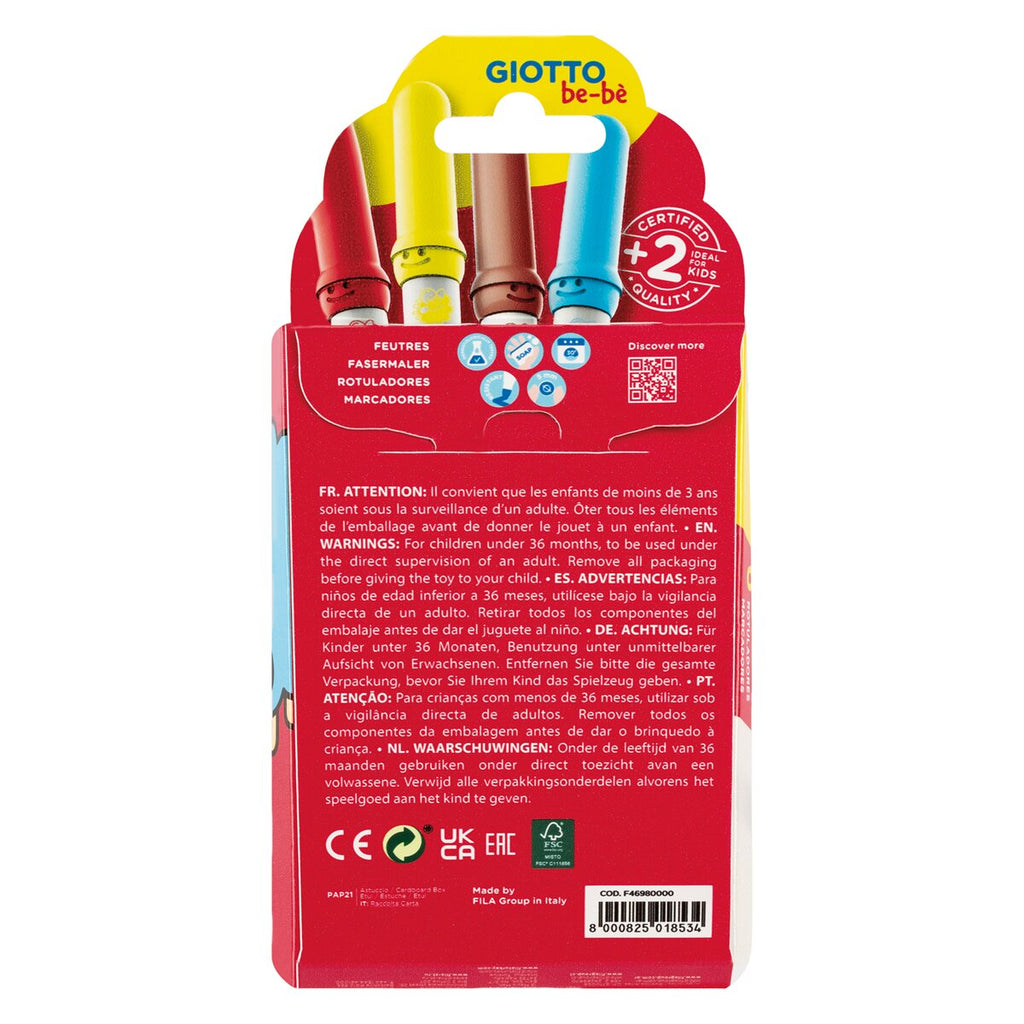 GIOTTO Marcadores be-be - Conjunto de 6
