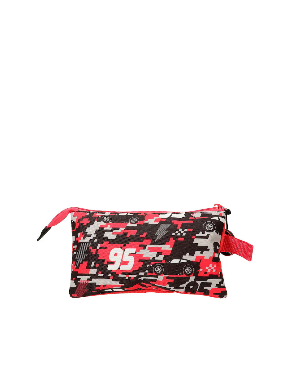 Porta Lápis Triplo Cars McQueen Red