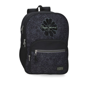 Mochila 40cm Eloise Negro - Pepe Jeans