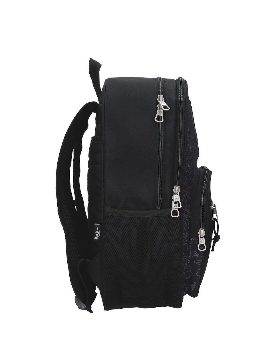 Mochila 40cm Eloise Negro - Pepe Jeans