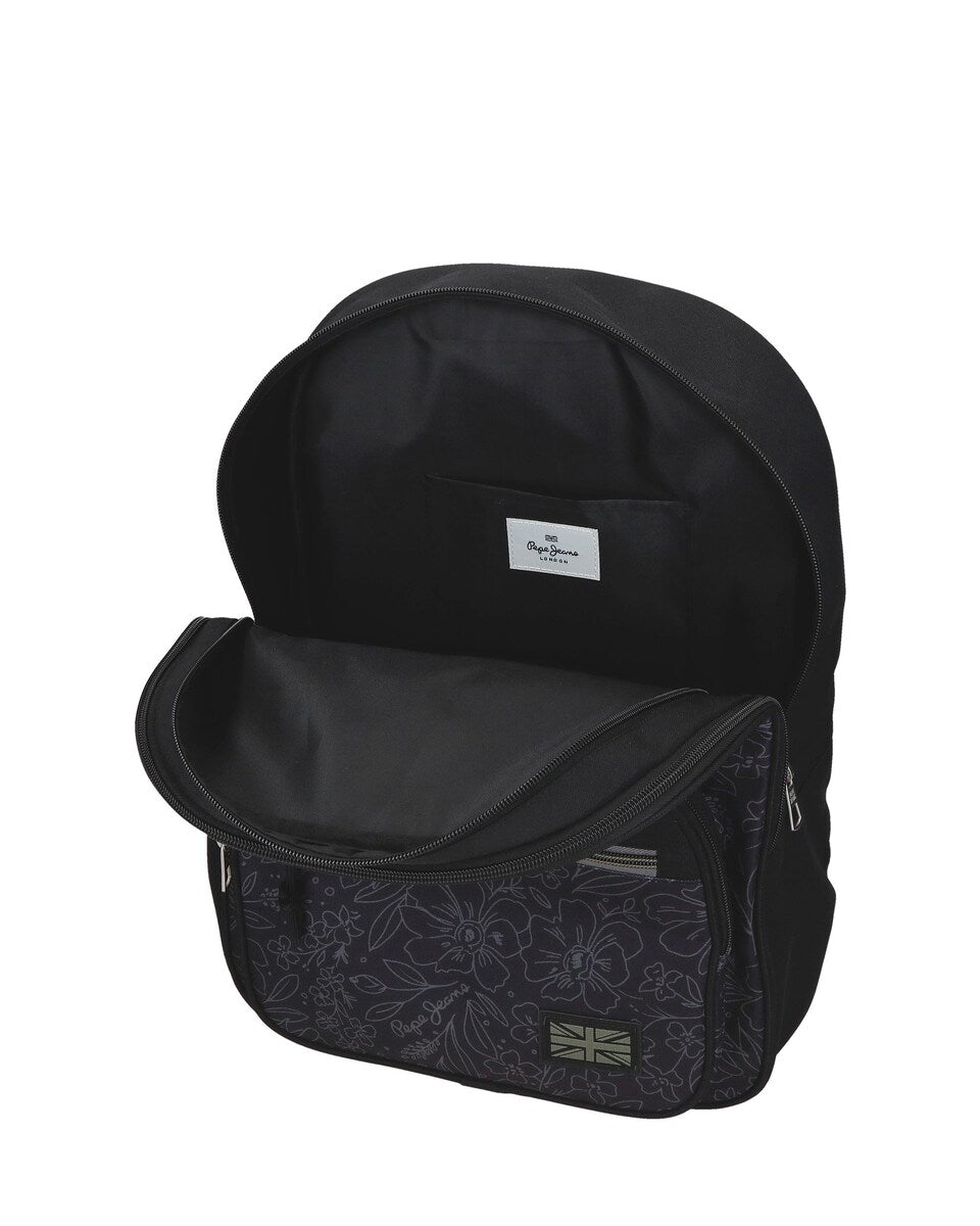 Mochila 40cm Eloise Negro - Pepe Jeans