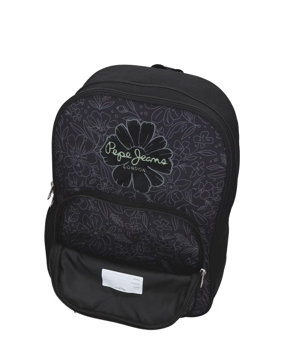 Mochila 40cm Eloise Negro - Pepe Jeans