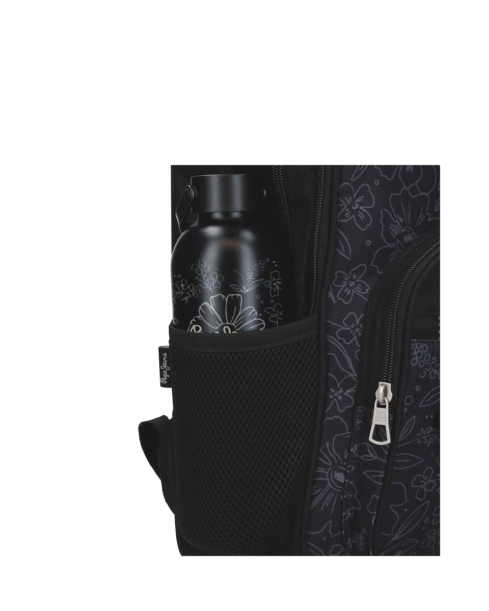 Mochila 40cm Eloise Negro - Pepe Jeans